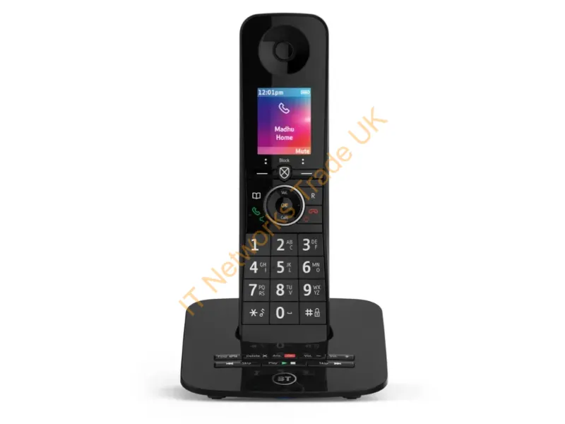 90630 - British Telecom D93RWS00 DECT telephone Caller ID Black
