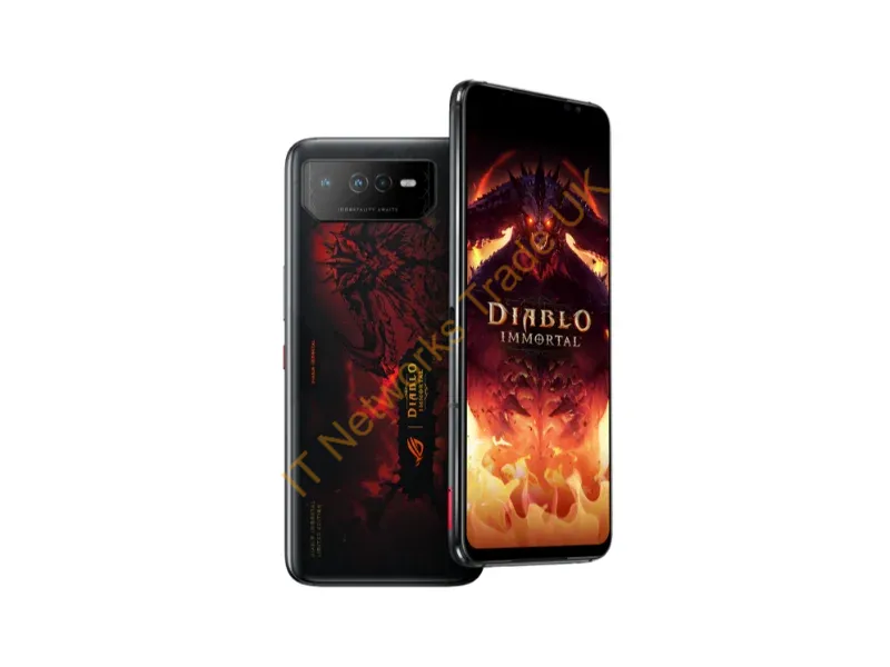 90AI00B9-M002X0 - ASUS ROG Phone 6 Diablo Immortal Edition 17.2 cm (6.78") Dual SIM Android 12 5G USB Type-C 16 GB 512 GB 6000 mAh Black, Red