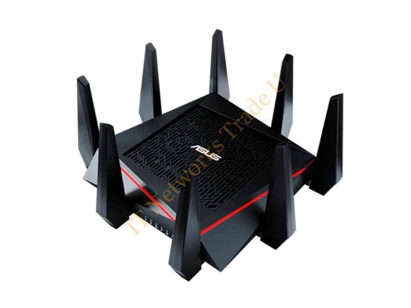 90IG0201-BU9G00 - ASUS RT-AC5300 Tri-band (2.4 GHz / 5 GHz / 5 GHz) Gigabit Ethernet Black network wireless router