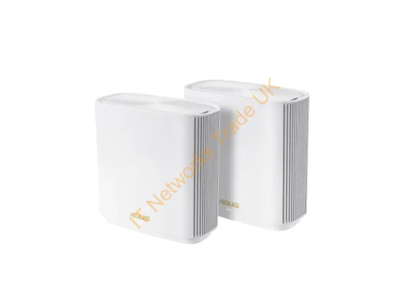 90IG0590-MA1G4V - Asus Zenwifi Ax 2Pk Wireless Router Gigabit Ethernet Tri-Band (2.4 Ghz / 5 Ghz / 5 Ghz) White