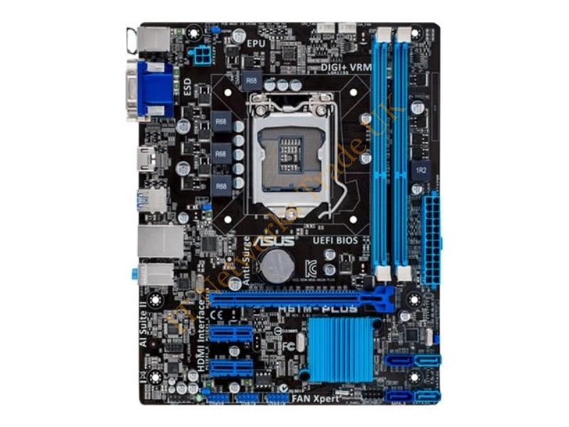 90MB0FR0-M0EAY0 ASUS H61m-plus Server Motherboard Flexatx LGA1155 Socket H61