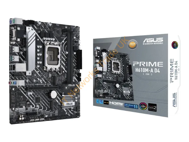 90MB19P0-M0EAYC - ASUS 1700 PRIME H610M-A D4-CSM M-ATX
