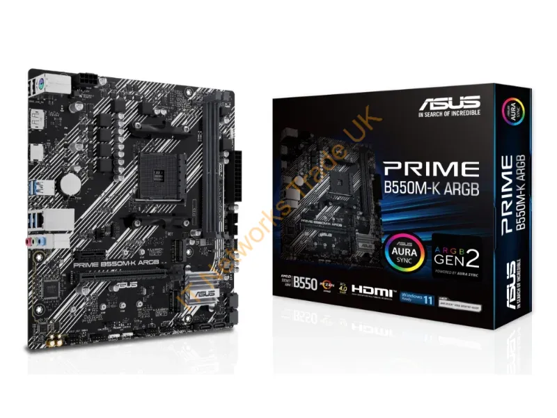 90MB1GC0-M0EAY0 - ASUS AM4 PRIME B550M-K ARGB M-ATX