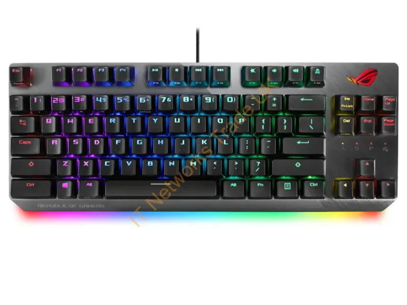 90MP01N7-BKUA00 - Asus Rog Strix Scope Nx Tkl Keyboard Gaming Usb Qwerty Black, Gray