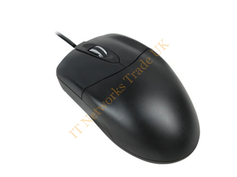90P0740 IBM 2-Buttons Sleek Wired PS/2 Mouse (Black)