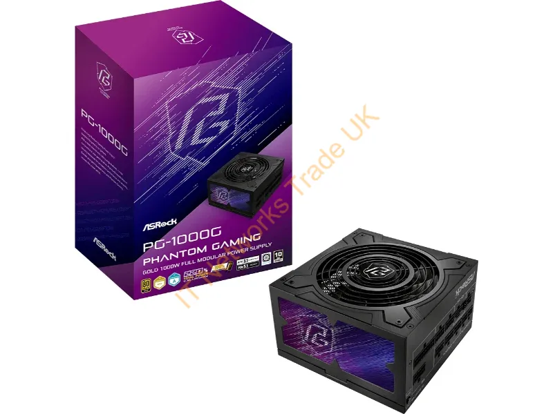 90UXP100FAAB - Asrock PG-1000G power supply unit 1000 W 24-pin ATX ATX Black