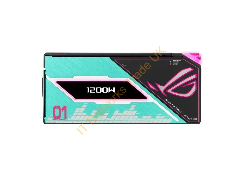 90YE00V6-B0NA00 - ASUS ROG -THOR-1200P3-MIKU power supply unit 1200 W 20+4 pin ATX ATX Multicolour