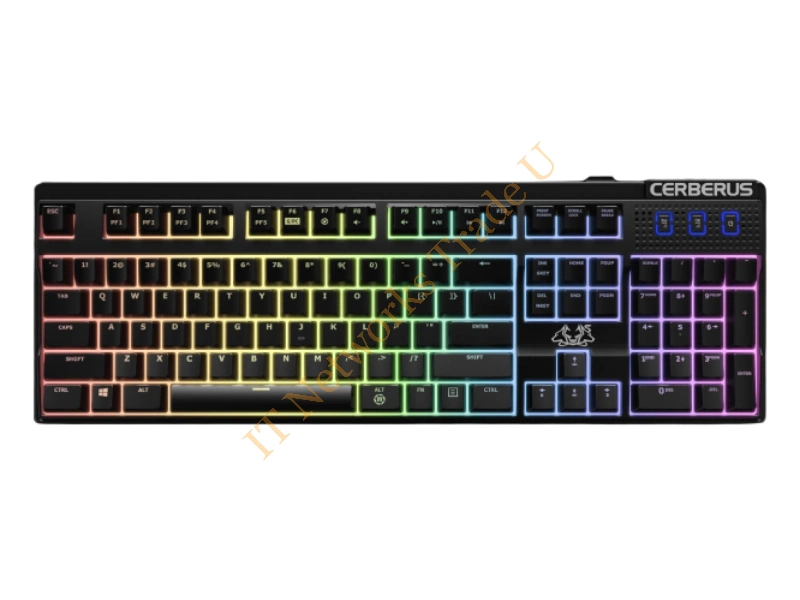 90YH0191-B2GA00 - ASUS Cerberus Mech RGB USB German Black Keyboards