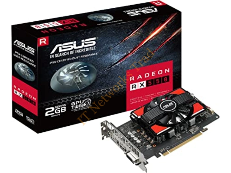 90YV0AG1-M0NA00 ASUS RX550-2G Radeon RX 550 2GB GDDR5 Video Graphics Card
