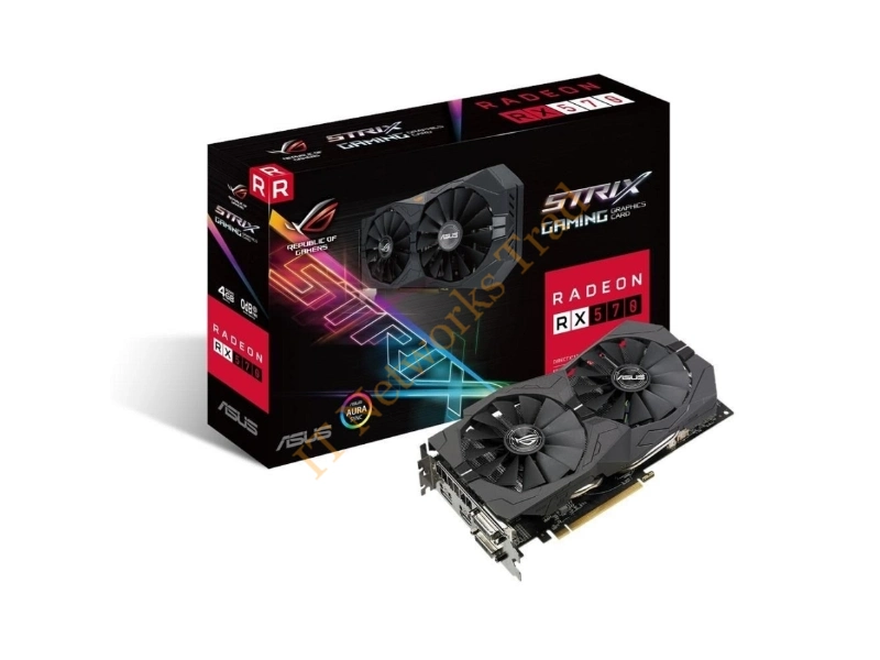 90YV0AJ1-M0NA00 ROG ROG-STRIX-RX570-4G-GAMING Radeon RX 570 4GB GDDR5 Video Graphics Card