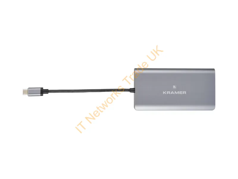 91-00015899 - Kramer Electronics Kdock-3 Wired Usb 3.2 Gen 1 (3.1 Gen 1) Type-C Black, Silver