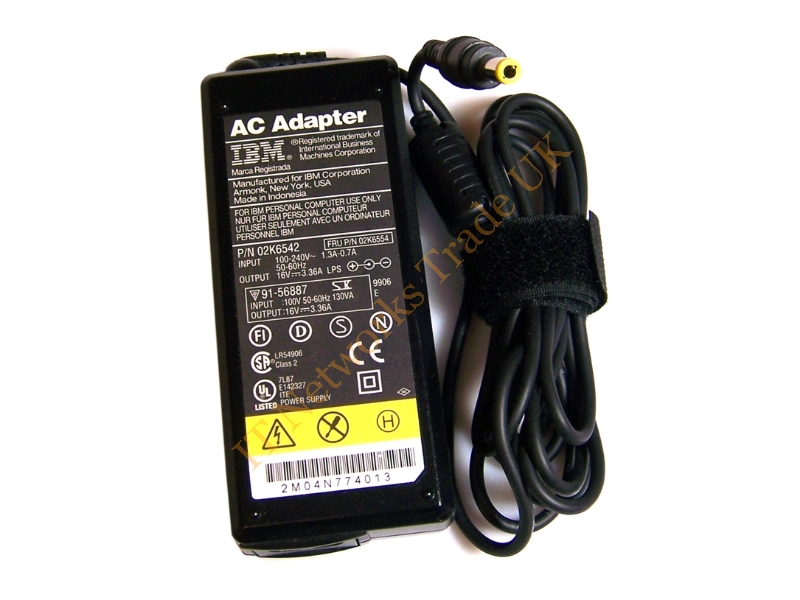 91-56887 IBM 16v 3.36a Input 100V Output 16V 3.36A Power Adapter