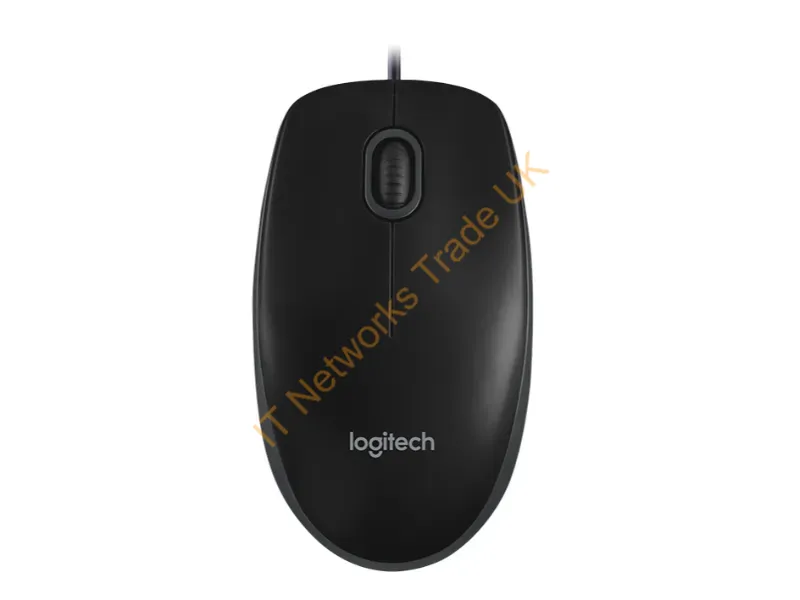 910-001439 Logitec -h B100 Wired USB Optical Mouse (Black)