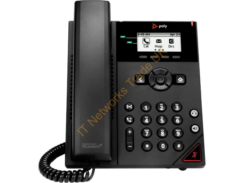 911N4AA - Poly Vvx 150 2-Line Ip Phone For Ringcentral And Poe-Enabled With Power Supply