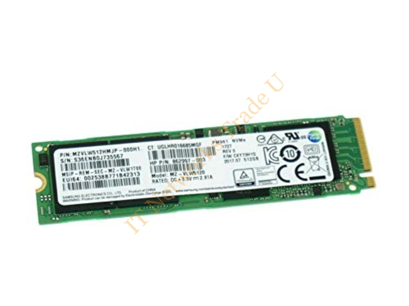 913014-001 HP 512GB Triple-Level Cell PCI-Express 3.0 x4 NVMe M.2 2280 Solid State Drive SSD Storage