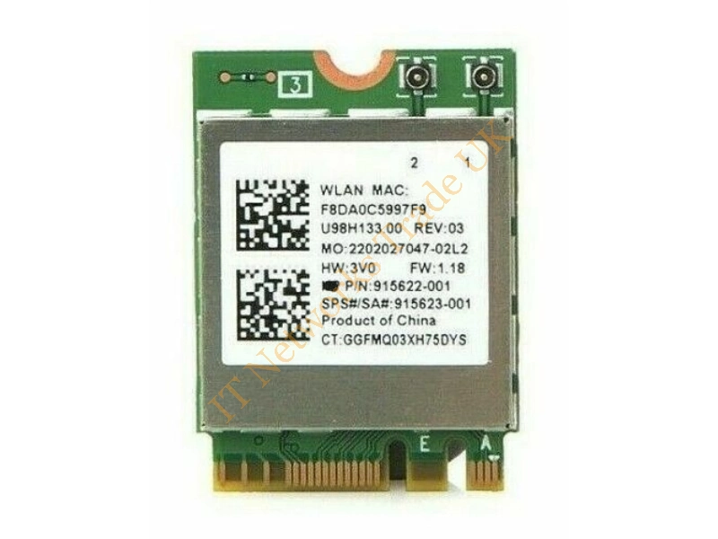 915623-001 HP Wireless Card for ProBook 430 G5 Notebook Network Adapter