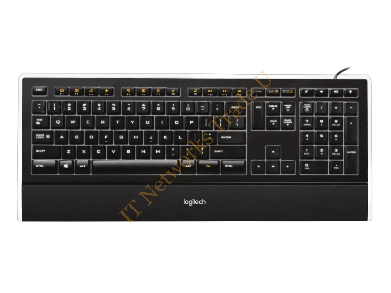 920-005689 - Logitech Illuminated Keyboard K740 USB AZERTY French Black