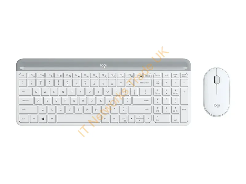 920-009189 - Keyboard & Mouse Logitech Wireless Combo MK470 slim white (DE) (920-009189)