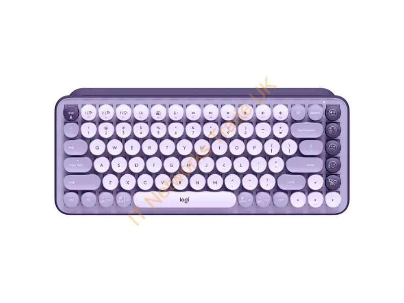 920-011233 - Logitech Pop Keys Keyboard Universal Bluetooth Qwerty English Purple