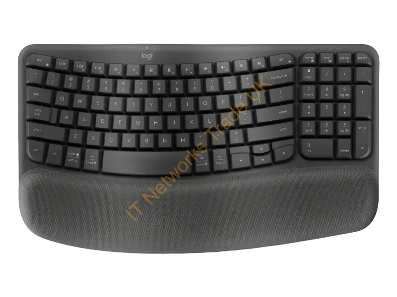 920-012058 - Logitech Wave Keys For Business Keyboard Office Rf Wireless + Bluetooth Qwerty English Graphite