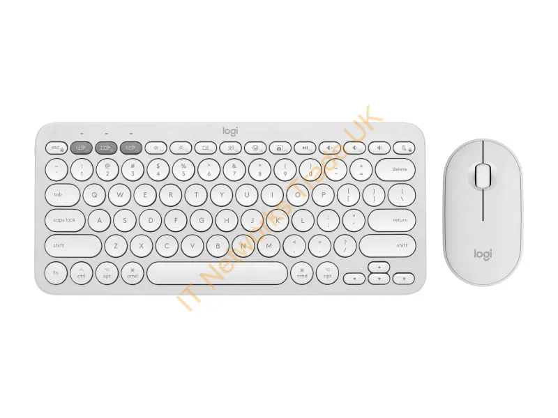 920-012201 - Logitech 920-012201 Keyboard Mouse Included Universal Rf Wireless + Bluetooth Qwerty English White