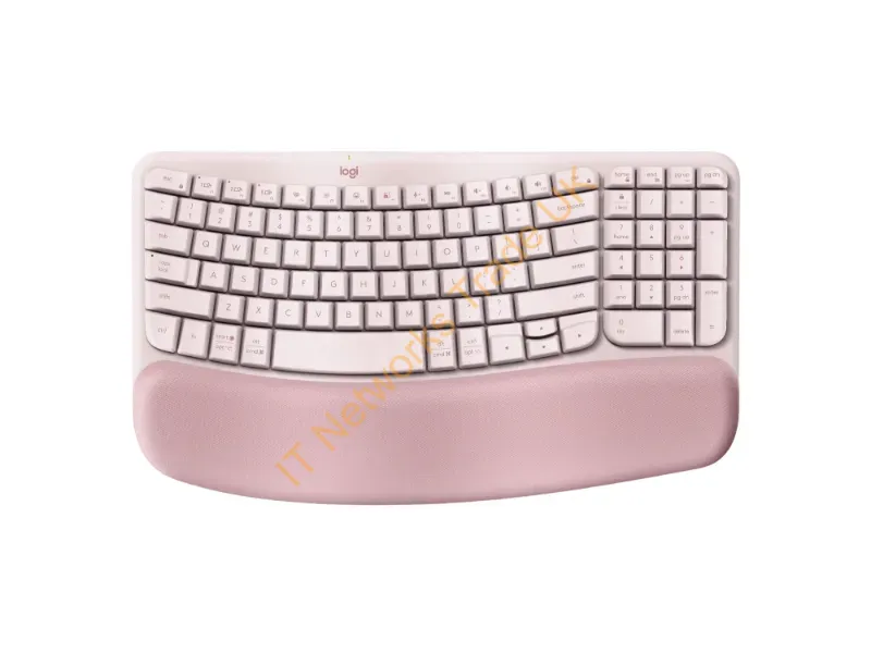 920-012276 - Logitech Wave Keys Keyboard Universal Rf Wireless + Bluetooth Qwerty English Rose