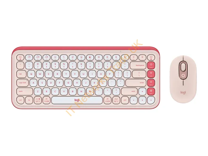 920-013105 - Logitech 920-013105 Keyboard Mouse Included Universal Bluetooth Qwerty English Rose