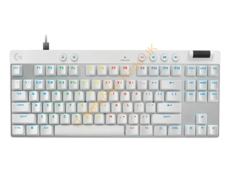 920-013132 - Logitech Pro X Tkl Rapid Keyboard Gaming Usb Qwerty English White