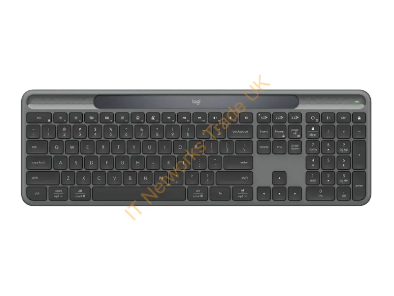 920-013755 - Logitech Signature Slim Solar+ K980 Keyboard Universal Rf Wireless + Bluetooth Qwerty English Graphite