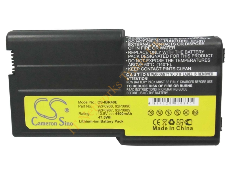 92P0990 IBM / Lenovo 4400mAh 11.1V Li-Ion Battery for ThinkPad R40E Laptop Battery