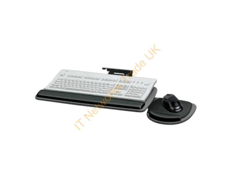 93841 - Fellowes Adjustable Keyboard Manager Wrist Rest Black