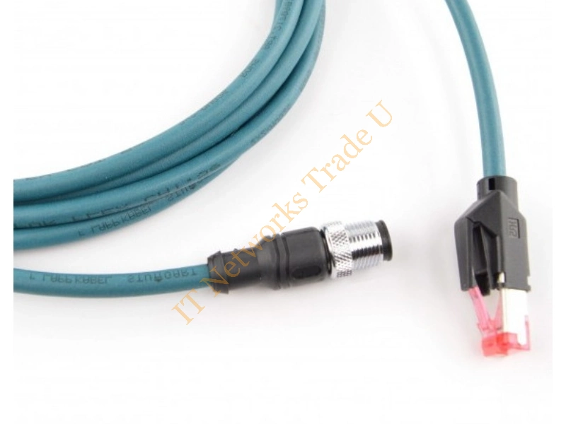 Datalogic CAB-ETH-M05 M12-IP67 5m Blue networking cable
