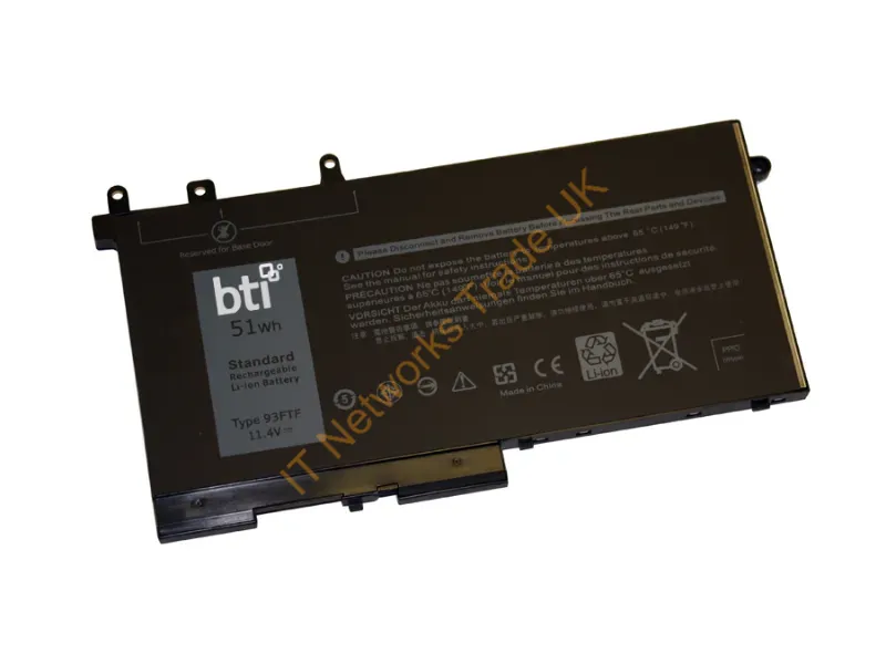 93FTF-BTI - Bti 93Ftf- Industrial Rechargeable Battery Lithium Polymer (Lipo) 4473 Mah 11.4 V