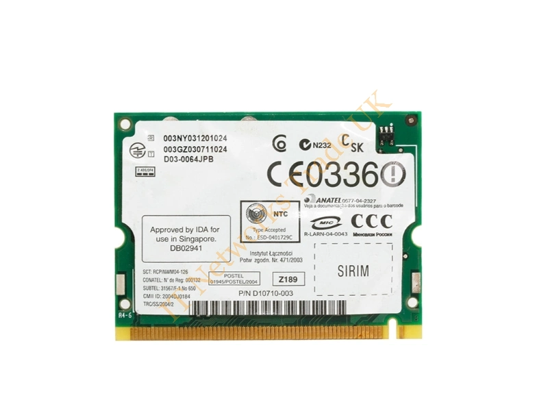 93P4168 IBM IMini PCI COMMUNICATION Card Intel PRO Wireless 2200BG Mini PCI Adapter Wireless LAN Card