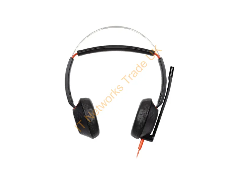 93S88AA - HP Poly Blackwire 5220 Stereo USB-C Headset +3.5mm Plug +USB-C/A Adapter