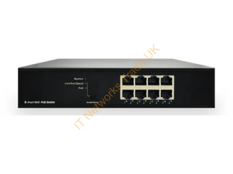 94-1510PF - Weltron 94-1510Pf Network Switch Managed L2 Gigabit Ethernet (10/100/1000) Power Over Ethernet (Poe) Black