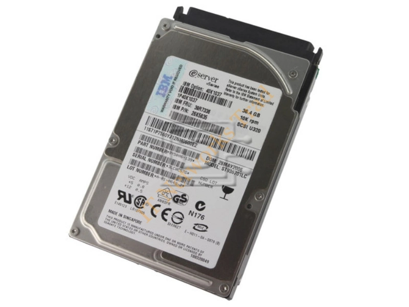 9406-3578 IBM 300GB 10000RPM Ultra 320 SCSI 3.5-inch Server Hard Drive Internal HDD