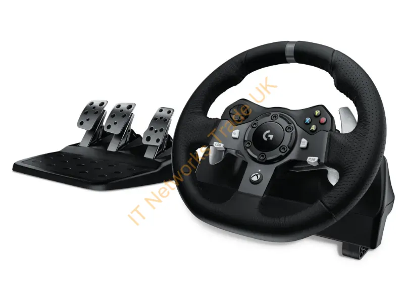 941-000121 - Logitech G 941-000121 Gaming Controller Black Usb Steering Wheel + Pedals Analogue / Digital Pc, Xbox One, Xbox Series S, Xbox Series X