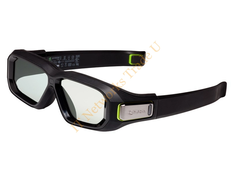 942-11431-0005-001 - Nvidia GeForce 3D Vision 2 Black stereoscopic 3D glasses Monitor Accessory