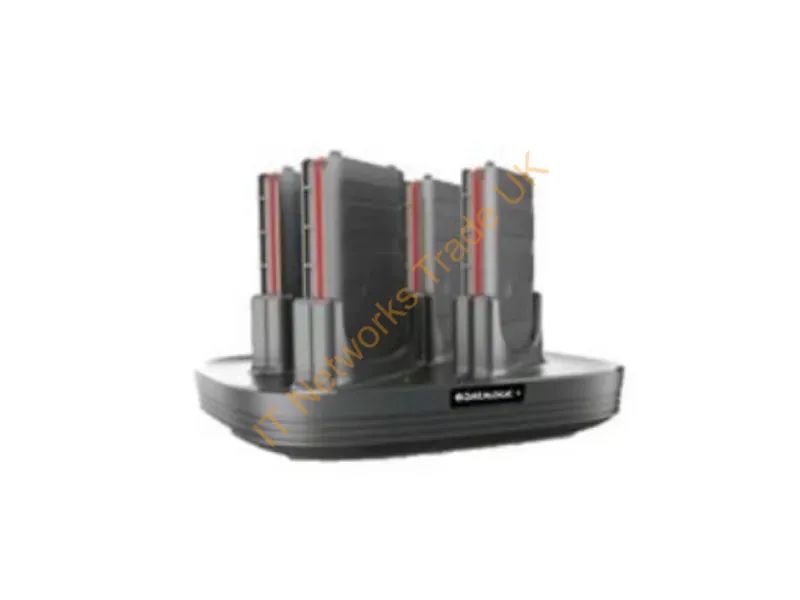 94ACC0192 - Strategic Sourcing Datalogic Memor 10 Battery Charger With X4 Slots. Black Color. Battery Are Charge By Induction Technology. There Is No Contact To Be Cl