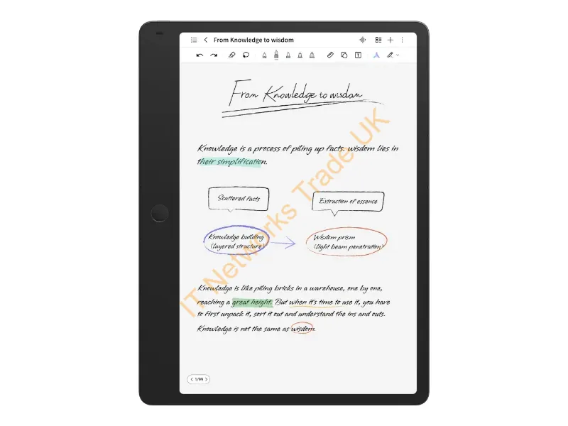 9566X-2BLCA111-1 - TCL NXTPAPER Note A1 Mediatek 256 GB 29.2 cm (11.5") 8 GB Grey