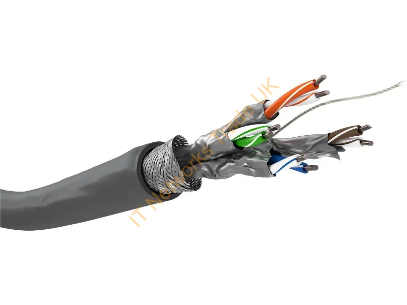 95696 - Goobay CAT 6 network cable, S/FTP (PiMF), grey