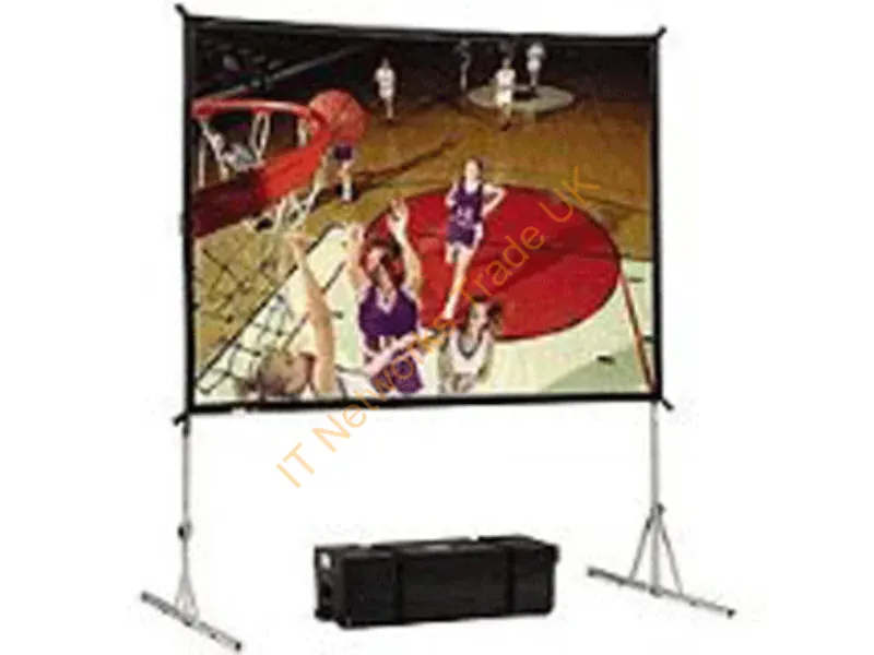 95714 - Da-Lite Fast-Fold Deluxe Screen System, 10' X 10' Projection Screen 162.6" 1:1