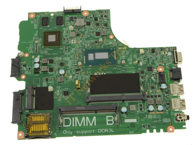 96T52 Dell System Board Core i5 1.7GHz (i5-4210U) with CPU for Latitude 3440 Laptop Motherboard