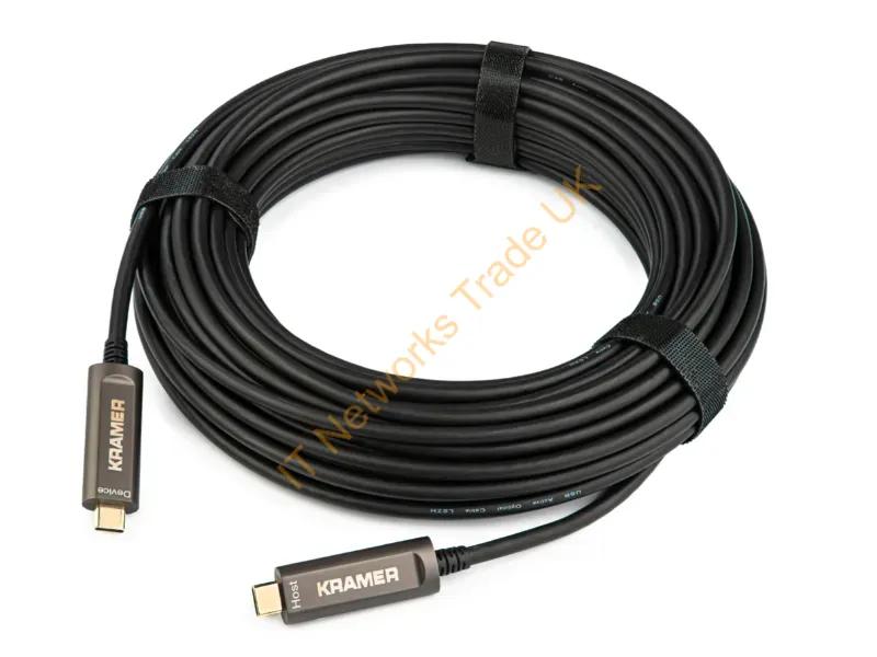 97-043000035 - Kramer Electronics Cp-Aocu31/Cc-35 Usb Cable Usb 3.2 Gen 2 (3.1 Gen 2) 421.3" (10.7 M) Usb C Black