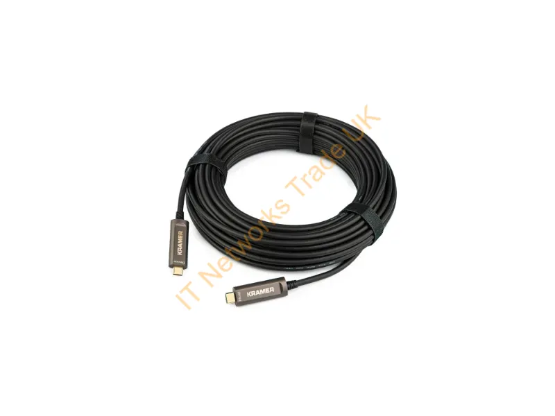 97-04300035 - Kramer Electronics Cls-Aocu31/Cc Usb Cable Usb 3.2 Gen 2 (3.1 Gen 2) 421.3" (10.7 M) Usb C Black