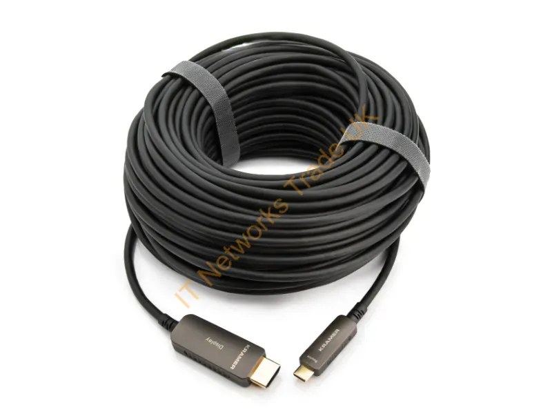 97-04400015 - Kramer Electronics Cls-Aocu/Ch-15 181.1" (4.6 M) Usb Type-C Hdmi Type A (Standard) Black