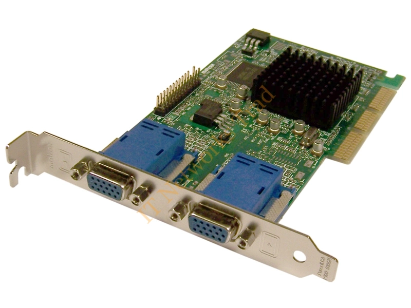 971-0302 Matrox G450 ATX Dual VGA 16MB AGP Video Graphics Card