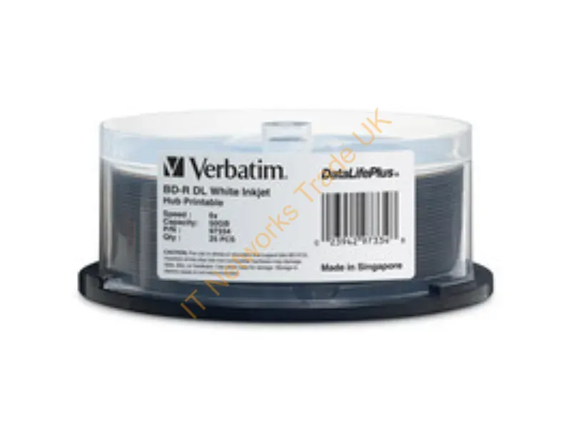 97334 - Verbatim 97334 Blank Blu-Ray Disc Bd-R 50 Gb 25 Pc(S)