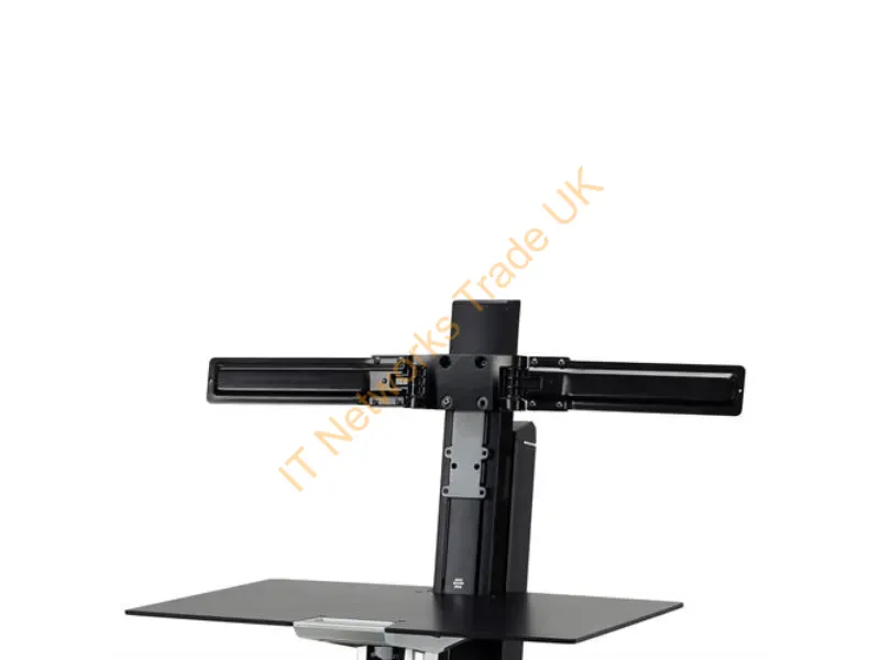 98-101-009 - Ergotron Dual Monitor Double-Hinged Bow 25" Black Desk